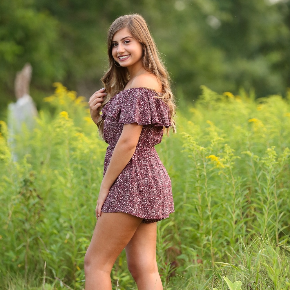 Cute and Flirty Off-The-Shoulder Summer Romper
